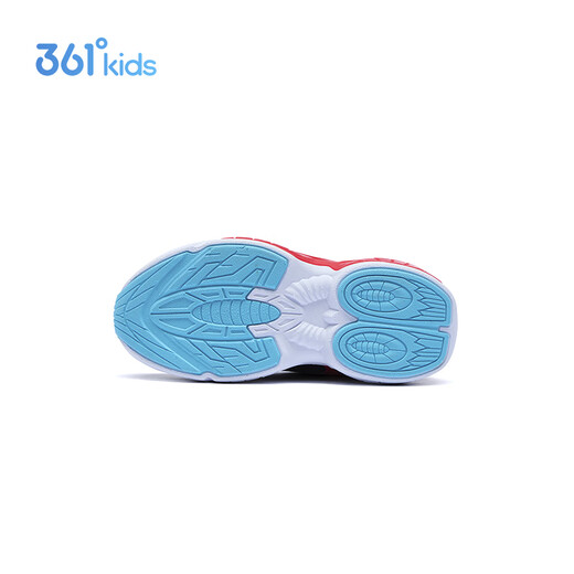 361 New Year's children's running shoes 2026 spring boys' high elastic cushioning and dazzling light technology sports shoes red 30