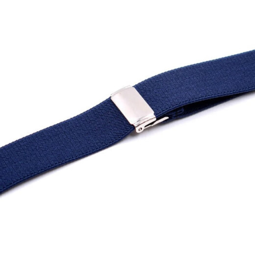 Zhuo Yansi Herrengürtel, Hose der Groomsmen, Gurte, ältere Hosen, elastische Riemenklammern, Männer- und Frauen-Hosenträger, Nicht-Schlupf-Hosenträger, Marineblau