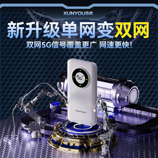 Xunyou 5G portátil wifi6 enrutador portátil inalámbrico móvil sin tarjeta cpe red completa gigabit de doble banda Internet camión que transporta tráfico de alta velocidad sin límite de velocidad modelo 2025 5G wifi portátil - 500% más rápido que 4G