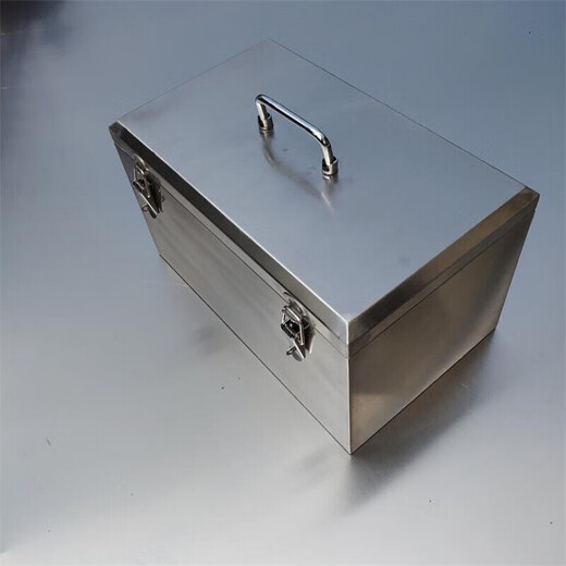 Qiaobolai stainless steel tool box 304 thickened type with wheels large portable hardware tool box storage box repair 201 201-length 400 width 240 height 130