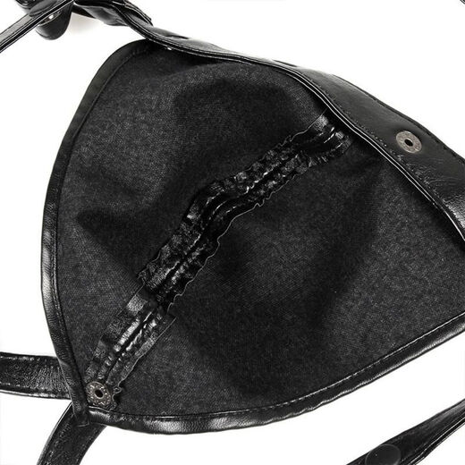 JOKER0 gay men's sexy underwear, sexy butt-revealing, sexy double thong, breathable underwear, hip-lifting, no need to take off, black