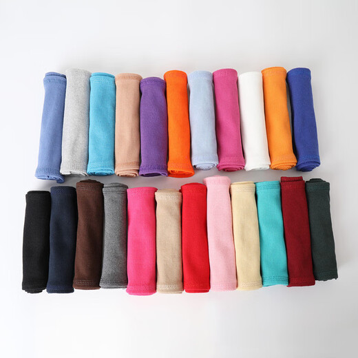 Fat Donglai's same style down jacket collar protector, anti-dirty collar protector, cotton thread cover, knitted collar, men's and women's cotton coat, sapphire blue fine thread bag collar