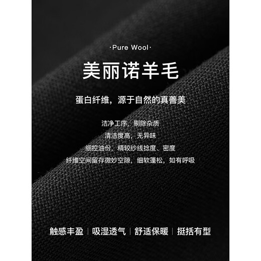 Langzi pure wool high-end slim fit black professional formal temperament suit jacket 2025 spring new suit for women black M