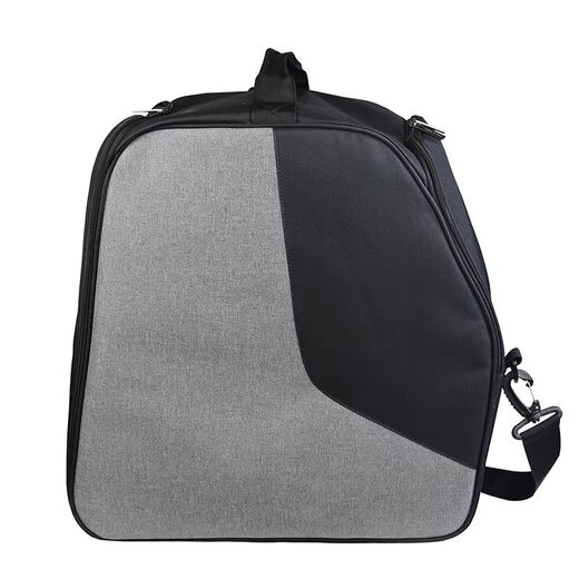 Sanqihu Bolsa para guardar zapatos de esquí al aire libre, bolsa de almacenamiento de gran capacidad, separación en seco y húmedo, bolsa para casco, bolsa para guantes, almacenamiento de equipo de esquí, color gris y negro a juego 38x36cm