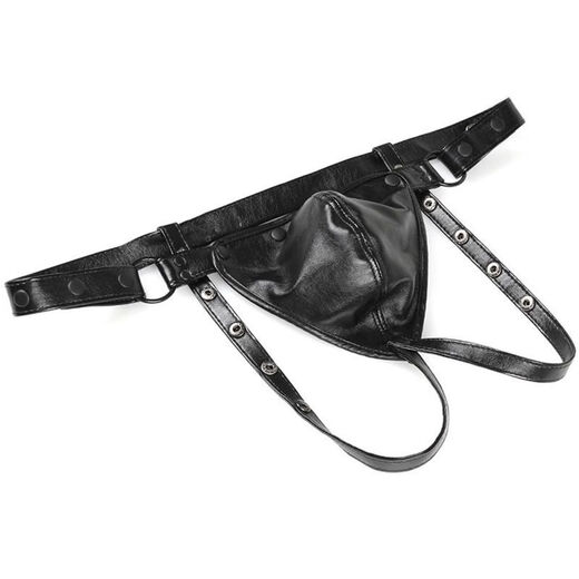 JOKER0 gay men's sexy underwear, sexy butt-revealing, sexy double thong, breathable underwear, hip-lifting, no need to take off, black