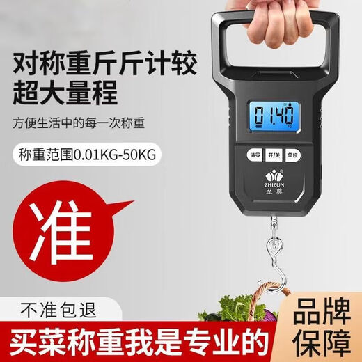 Zhang Chenguang endorses portable scale, electronic scale, high-precision mini portable scale, spring gram scale, convenient express luggage, grocery shopping, fish scale, hook scale, large carrying ring, portable charging model