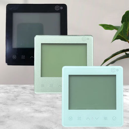 Central air conditioning thermostat panel is suitable for wire controller 86J2 air duct multi-connection 90D9090/B90F1 control silver JR-90D/B (white KJR86E/BK (four wires)