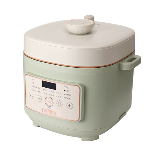 Thermos Mini Capacity Rice Cooker Home Rental Dormitory 1-3 Persons Small Multi-Function Rice Cooker Non-stick Layer Handle Design Smart Rice Cooker Quick Cooking Milk Green 6L Thermos Microcomputer Electric Pressure Rice Cooker Milk Green 1000W
