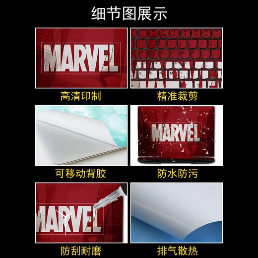 Kakayu Dell XPS13 9340 Sticker XPS13 9320/9315 Film XPS15 9530/9575 Body Film XPS17 9720 Laptop Shell Protective Film Style 10 (Order Message Model) ABCD Surface + Blue Light Radiation Tempered Glass Screen