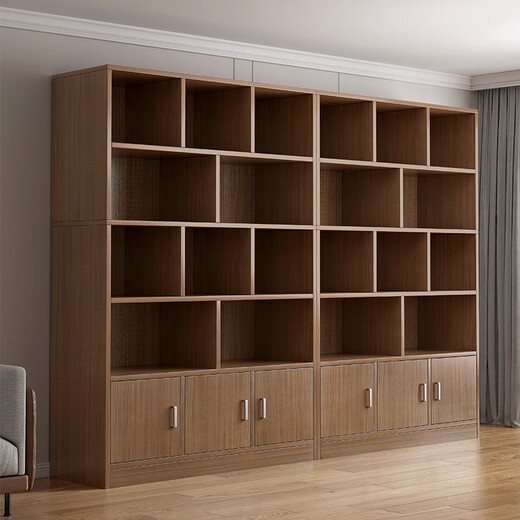 Zhong Zhang Gui wine cabinet living room wall commercial wine rack new storage cabinet hotel product display cabinet display cabinet cosmetics upgraded and deepened 140cm brushed black oak color - full back panel