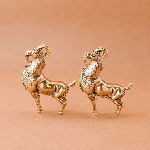 Fantasy brass, antique and old-fashioned, proud antelope metal crafts ornaments, home office desktop ornaments, tea pet ornaments, proud antelope