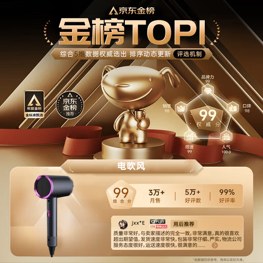 Xiaomi Bai Intelligent Ecological Chain Series Hair Dryer High Power Does Not Hurt Hair Salon Hair Dryer Negative Ion Hammer Hair Dryer Student Home Hair Dryer Hot and Cold Air Blows Hair Gradient Powder 1800w Three-speed Adjustment + Blue Light Negative Ion
