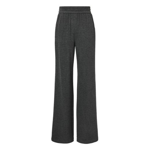 Enos Eshi Shopping Mall Same Style 2025 Winter New Versatile Casual Pants Straight Leg Wide Leg Pants Women's 40933185 Smoke Gray M