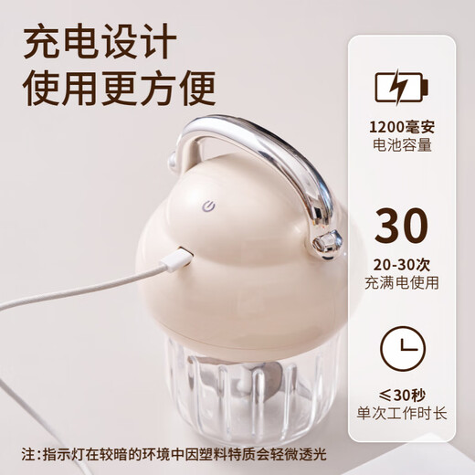 Perfect electric garlic press, multi-functional meat grinder, kitchen artifact, electric food processor, upgraded 6-blade blade, making it even more chopped