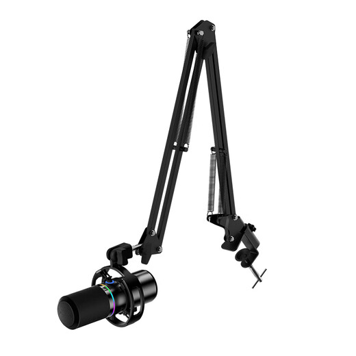 KO-STAR Computer USB Microphone Laptop Condenser Microphone Comes with Sound Card Noise Reduction Desktop Professional Radio Microphone Live Online Class Company Meeting Karaoke Game Microphone Recording Microphone M690 Dynamic Microphone + One-button Noise Reduction/Mute + RGB Breathing Light