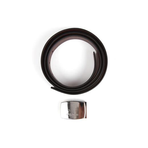 COACH New Year gift double-sided two-color smooth buckle belt for men black/belt for men black/width 2.8 black F basic packaging-no box