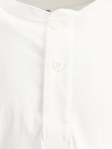 BEAMS PLUS2 piece henley shirt white S