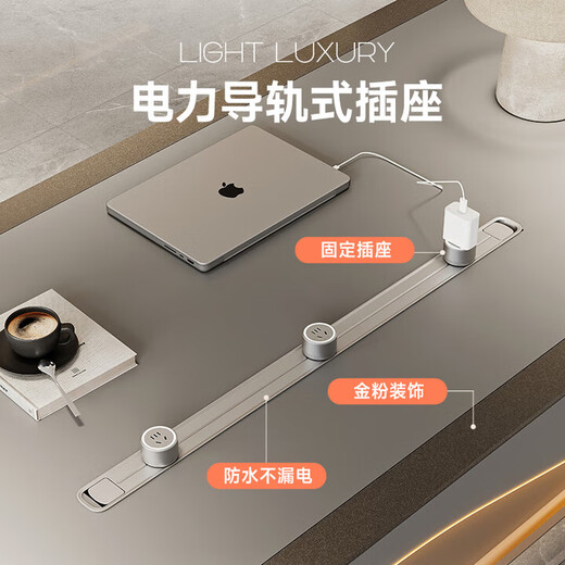 E0 level environmentally friendly light luxury boss desk modern desk president chairman high-end executive desk table and chair combination 2.4m boss table double cabinet