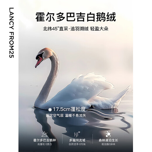 Langzi Holdobagi white goose down design plus velvet warm pants for women winter new down pants black 2 S