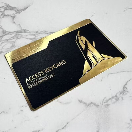 Delta room card metal key card explosion rate increased thickened embossed card black card NFC start game peripherals 1 high-end alloy card full set of five types