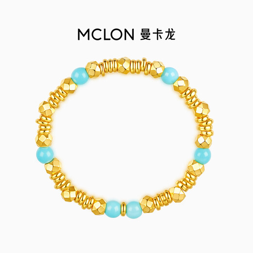 Mankalong gold ring for women 2025 new Qingying Yingyao-gold bead ring pure gold live sparkling birthday gift for girlfriend Qingying Yingyao-gold bead ring live 1.23g