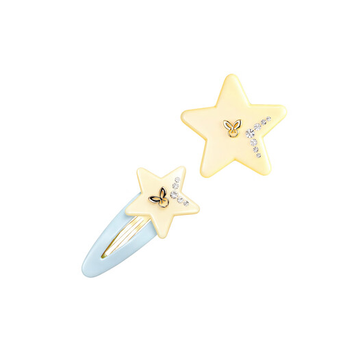 MiniCercoo Star Hair Clip Girls BB Clip Bangs Clip Little Girl Hair Clip Mother Parent-Child Headwear Bright Yellow Parent-Child Style
