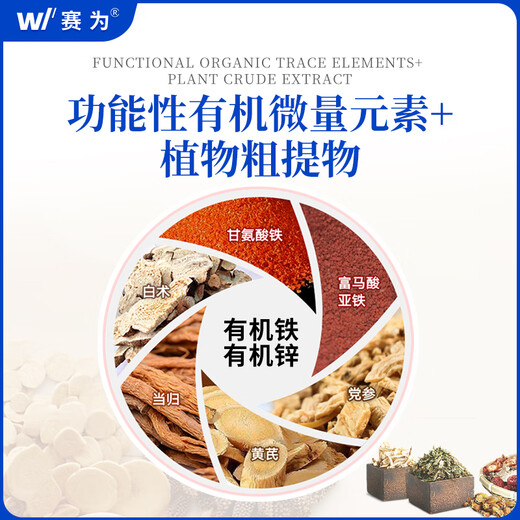 Saiwei sow health care products, good blood, iron supplement, veterinary organic iron, Codonopsis pilosula and astragalus to improve sow fertility, feed addition, 5 bags get 1 free (6 bags)