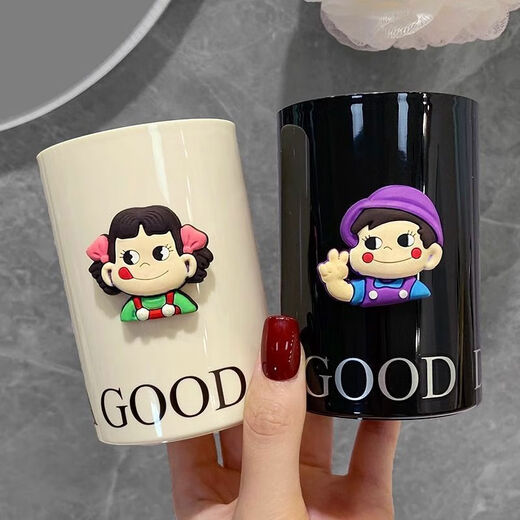 Vinoya Cute Crayon Xiaoxin Gao Washing Couple Mouthwash Cup High-value Home Student Dormitory Tooth Cylinder Brushing Cup Balloon Spongebob + Balloon Patrick Star 2-pack Sensitive Mouthwash Cup Thickened Single Cup