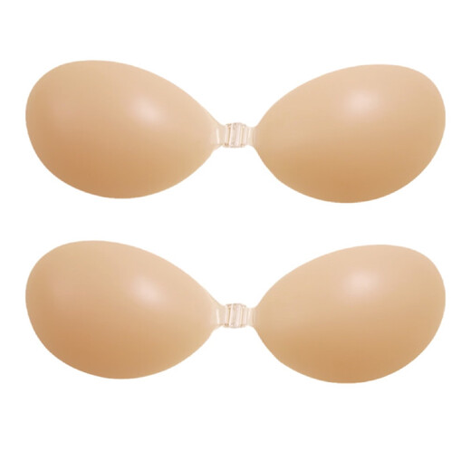 Thick silicone bra patch that can't fall off, prevents leakage, strapless invisible bra for women's wedding dress, small transparent silicone bra, three-dimensional straps B