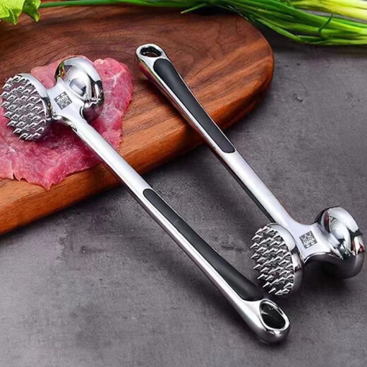 Teeth Doctor Fat Dong vino al supermercado a comprar el mismo tipo de martillo para carne, martillo de carne de cocina alemán de acero inoxidable 304 de doble cara, 2 martillos para carne de acero inoxidable 304