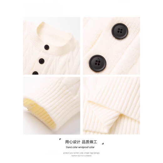 Jeanswest Half-breasted Sweater Men's Autumn and Winter Henley Collar Twist Lazy Knitted Bottoming Shirt Gray XL 120-140Jin Jin equals 0.5kg