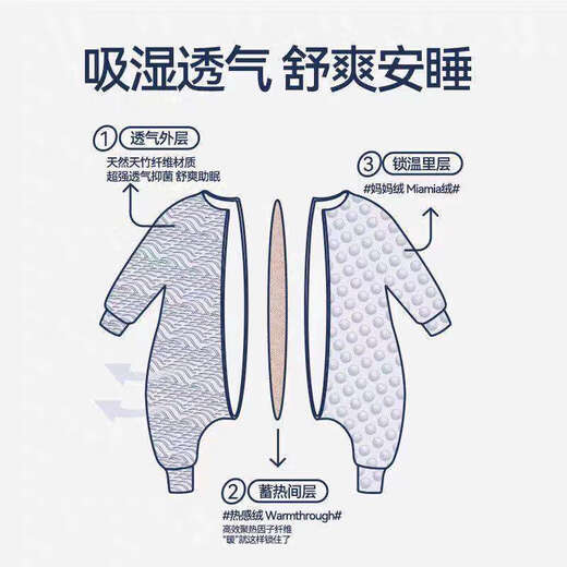 Domiamia Baby Sleeping Bag Autumn and Winter Constant Temperature Sleeping Bag Bean Velvet Children's Split-Leg Warm Sleeping Bag Baby Anti-Kick Quilt Thin Padded Soothing Split-Leg Sleeping Bag-Prince Harry 15-20 85x49cmL