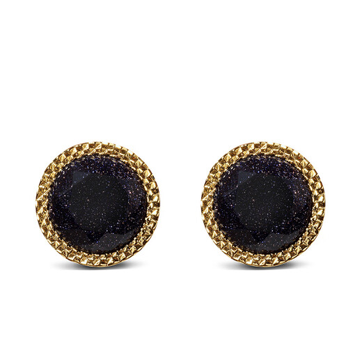 WILLIAM MILTON William Milton Italian style accessible luxury starry sky stone cufflinks men's birthday gift classic cufflinks gold