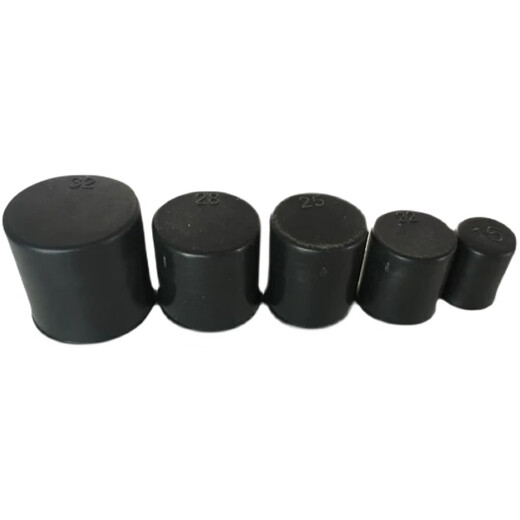 Jiang Zhiai black extended steel bar protective cap extra long steel wire head protective cap straight thread protective sleeve plastic sleeve protective cap 16 extended cap 1000 pieces (black 3.7 cm)