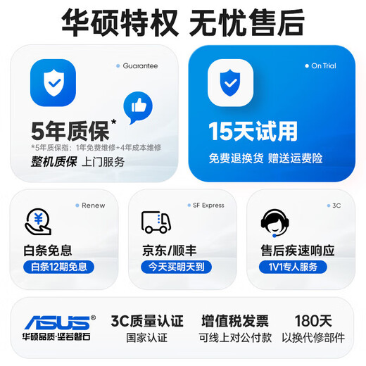 ASUS (ASUS) brand 14th generation Core i7 desktop computer host commercial office independent graphics government enterprise procurement design rendering subsidy home game computer complete machine 2 Core i5/1TB hard drive/ultra-clear graphics card ASUS single host five-year warranty + National Bank ticket + free keyboard and mouse