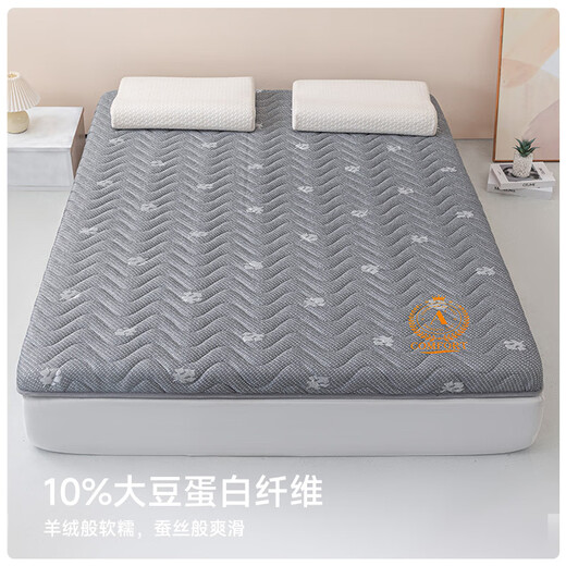MUJI Class A fabric soybean antibacterial anti-pressure mattress mattress cover household anti-slip foldable mattress 1.5*2m bed