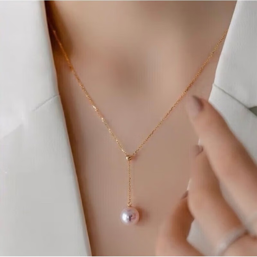 Priggs Old Phoenix Plated 18 Gold Pearl Necklace 2025 New Tassel Single Pendant Light Luxury Multiple Clavicle Chain