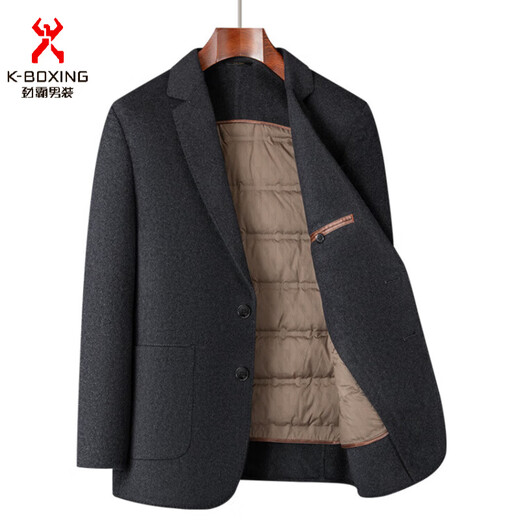 KBXNG Jinba autumn and winter fur removable liner five-color small suit gray M