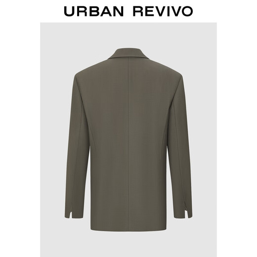 UR celebrity style new winter women's smart button suit jacket UWU150032 coffee brown L