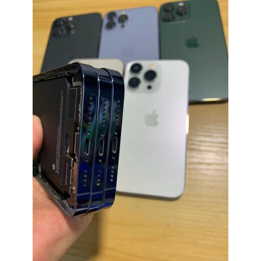 Suitable for Apple 14 back cover assembly iphone14pro with cable original disassembly MAX rear shell middle frame assembly 14 original disassembly rear glass 95 new (order note National Bank Assembly