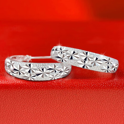 Qingaizu sterling silver 999 earrings for women, new Chinese style baby's breath earrings, fashion jewelry, birthday gifts for girlfriends