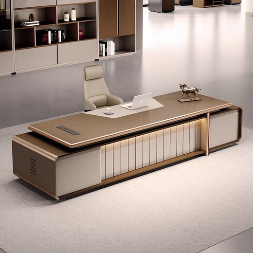 Desk Boss Desk President Desk Manager Executive Desk Office Furniture Chairman's Desk Single Chair Combination 2.0 Meter Luxury CEO Desk