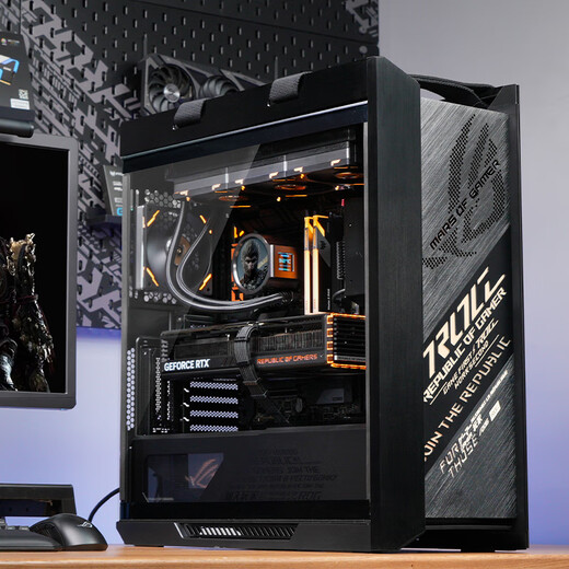 ASUS rog family bucket 5090 9800x3d host 5080 host 5070ti E-sports game live broadcast DIY desktop assembly computer complete machine R7 9800x3d host + RTX5080丨four