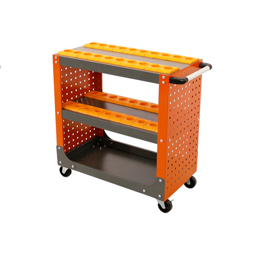 Sailoto CNC tool cart machining center C5C6 cart BT3040 handle cart HSK63 CNC rack management C5-0 single layer gray orange tool cart