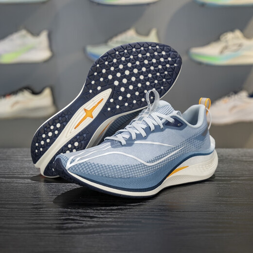 Li Ning Chitu 7 PRO running shoes 2025 new men's lightweight high rebound racing training running shoes ARPV025 Clearance Blue/Crown Blue-3 42
