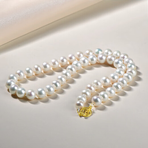 One Thousand Years Jade Y Pearl Necklace Women's Exquisite Style Light Luxury Niche Stackable Sweater Chain Approximately 9*8 mm QYE0068f