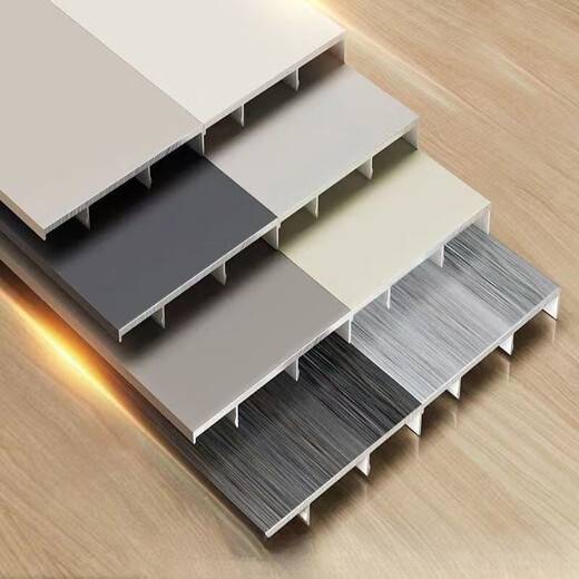 Jieyunmao German craft skirting aluminum alloy buckle type thickened waterproof skirting 46cm metal stainless steel pole 35 meters skirting - free accessories - expansion screw F type skirting 8 cm - craft