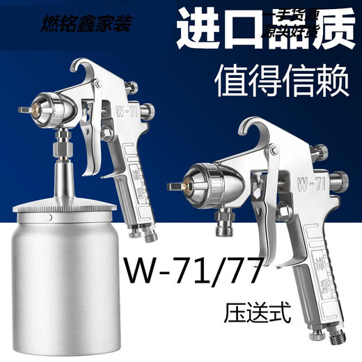 W101 spray gun paint spray gun spray painting tool W71 furniture car topcoat pneumatic spray paint gun W-101 lower pot 0:8 caliber