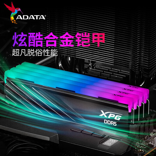 ADATA 24G/48G (24G*2) set DDR5 6000 frequency AI computer accessories desktop memory bar Longyao D500G RGB light bar C28 timing Hynix new Mdie C28/new Mdie D300G 6000 black light bar 24GB 1 bar (24G*1)