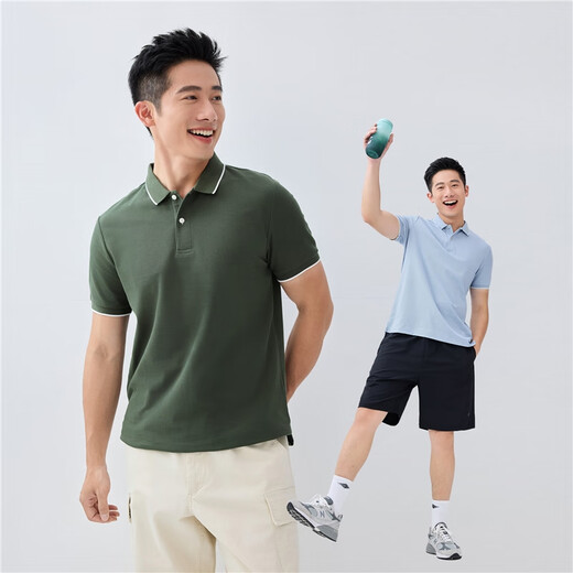 Giordano Polo shirt men's honeycomb mesh pique cloth men's lapel top polo shirt men's short sleeve 01011425